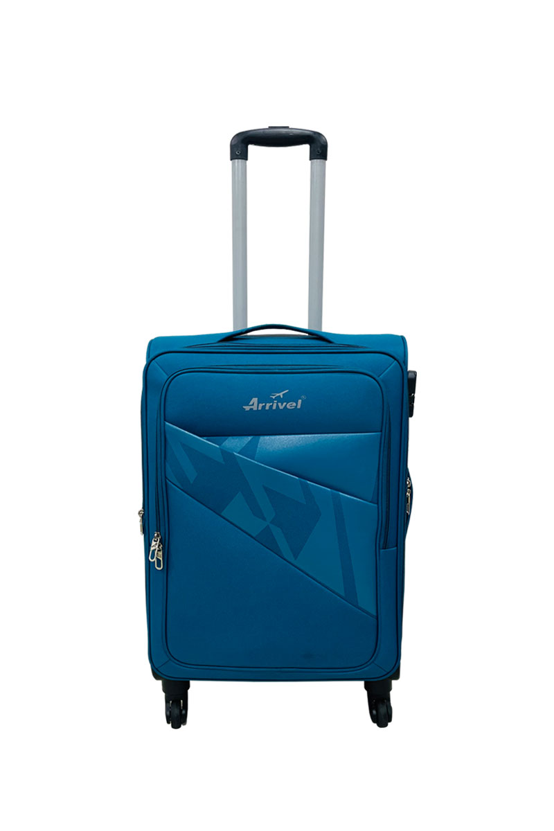 Buy Citizen Journey Pulse Trolley Bag for Travel 68 cms Medium Check-in Luggage  Bag | Polyester Soft Sided Suitcase for Travel with 4 Spinner Wheel &  Built-in Combination Lock (Teal Blue) Online