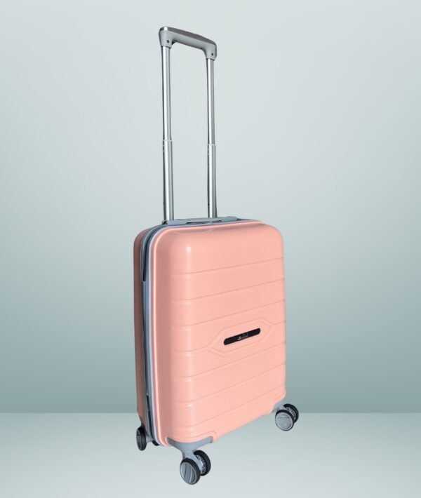 Hard Sided Polypropylene Trolley Bag 55CM | Pink