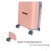 Hard Sided Polypropylene Trolley Bag 55CM | Pink