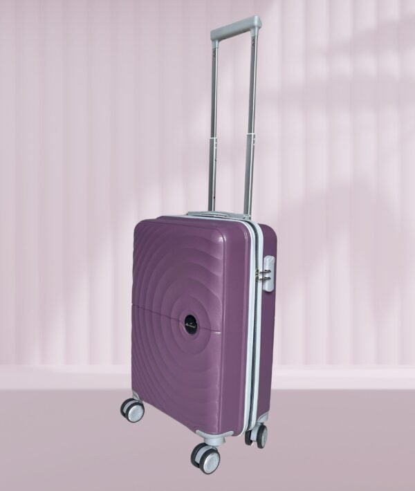 Hard Sided Trolley Bag & Luggage  55CM (Purple)