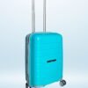 Small Cabin & Check-in Set (55 cm) 8 Wheels - Hard Sided Trolley Bag (Teal)