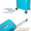 Hard Trolley Bag Lightweight Travel Luggage | Multi-Directional 8W Spinner Wheels