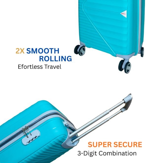 Hard Trolley Bag Lightweight Travel Luggage | Multi-Directional 8W Spinner Wheels