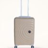 Hard Sided Trolley Bag & Suitcase 55CM (Coffee)