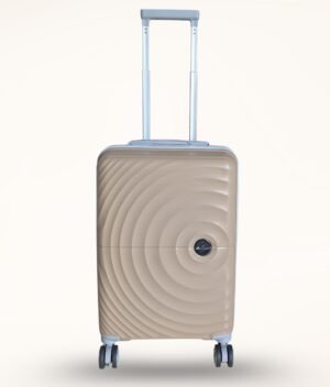 Hard Sided Trolley Bag & Suitcase 55CM (Coffee)