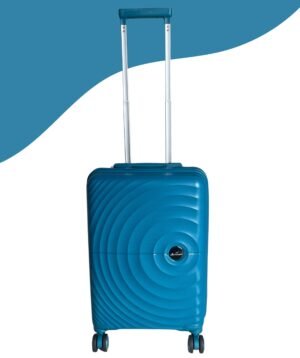 Hard Sided Travel Trolley Bag With Matching Color (C Green)
