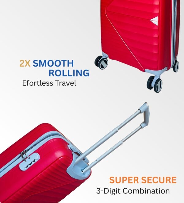 Mehroon6 Hard Trolley Bag for Travel | 20 Inch Cabin Luggage | 8W Spinner Suitcase