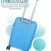 Skygrey-3 Hard Sided Trolley Bag | Travel Luggage (Sky Grey | 55CM)