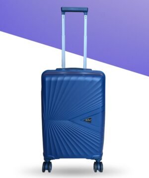 Hard Trolley Bag With Matching Colour Accessories and TSA Lock  56CM (Blue)
