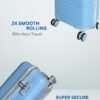 Hard Trolley Bag 55 CM Suitcase Bag (Light Grey)
