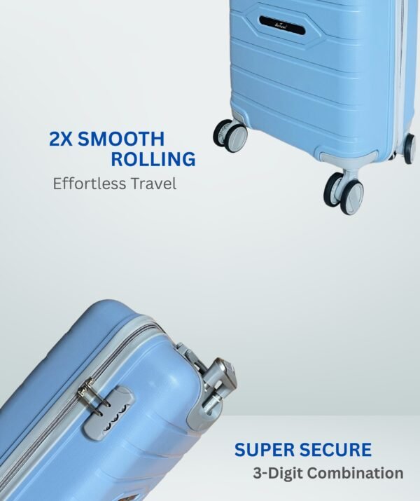 Hard Trolley Bag 55 CM Suitcase Bag (Light Grey)